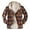 Brown, variant on Meichang Men's Fleece Jackets Big and Tall Plaid Hoodies Streetwear Button Down Shirt Jacket Modern Fit Long Sleeve Coat Jacket