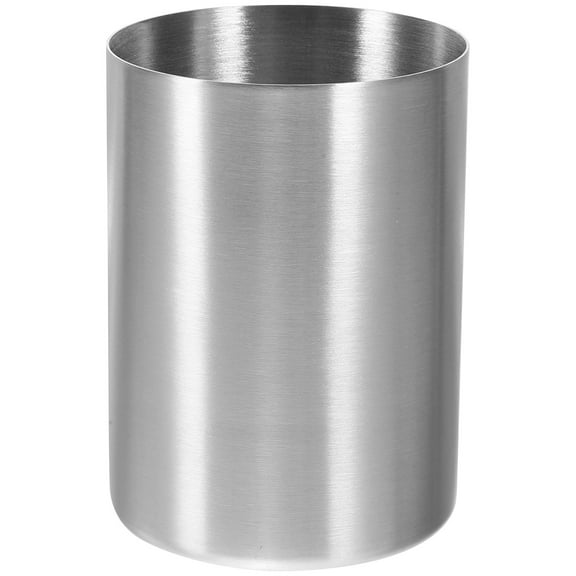 KAJNBN 1Set Bathroom Stainless Steel Cups Cylindrical 300ml 3.6X3.0X3.0in Silver Home