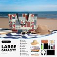 thumbnail image 5 of Xecao Patchwork In Country Style for versatile beach bag for women includes zipper pockets and waterproof material, ideal for vacations and adventures., 5 of 7
