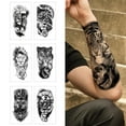 thumbnail image 3 of F Tiger Lion Temporary Tattoo Sticker Fake Tatoo Body NEW Sale Arm Men Art V2C F6X5, 3 of 9