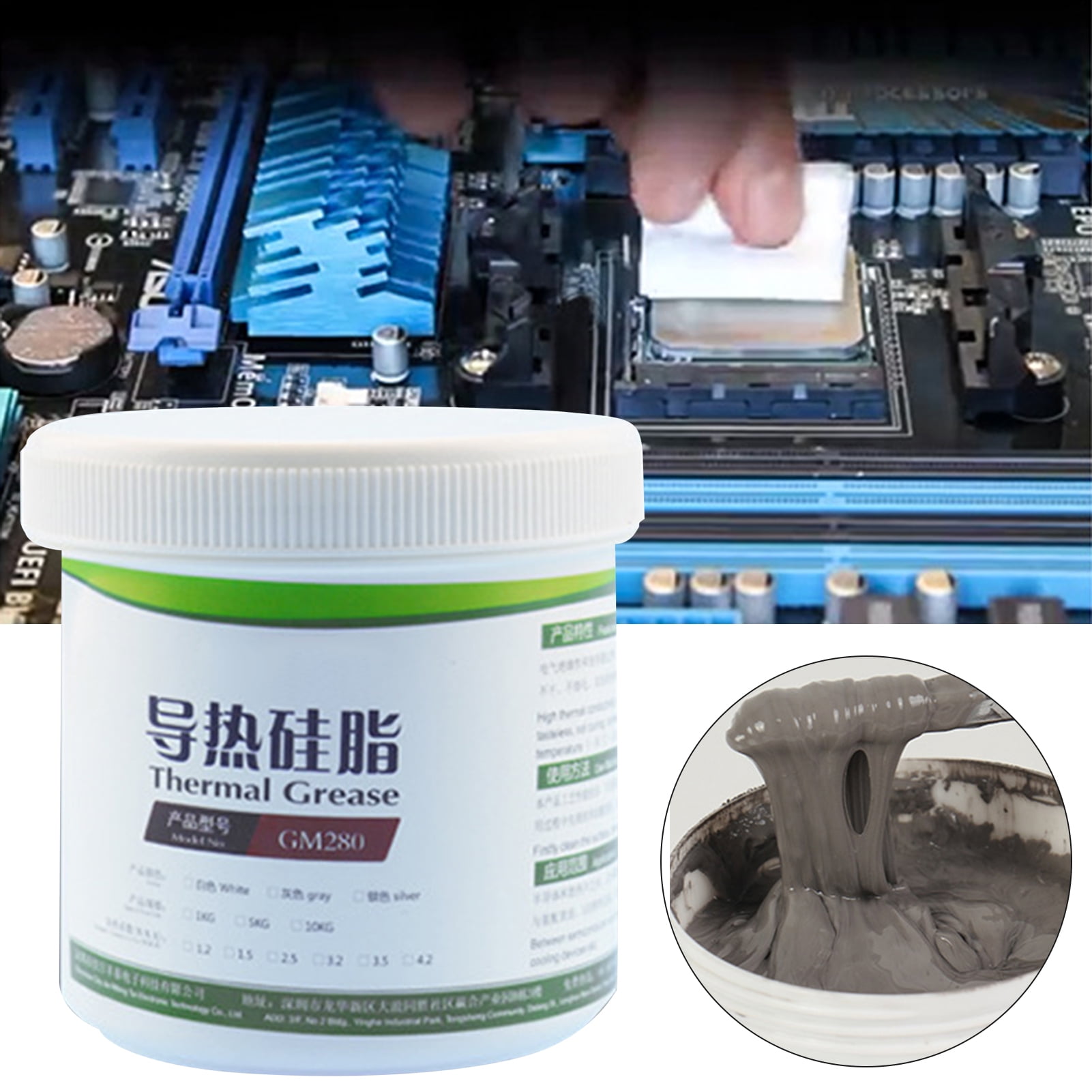Heatsink Grease Low Volatility Noncorrosive Good Heat Dissipation High