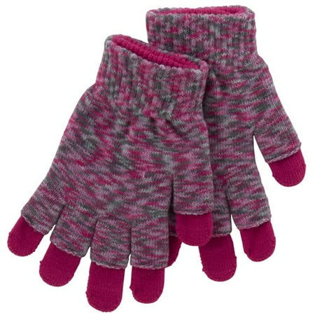 No Boundaries Space Dye 3-in-1 Gloves, Fuchsia