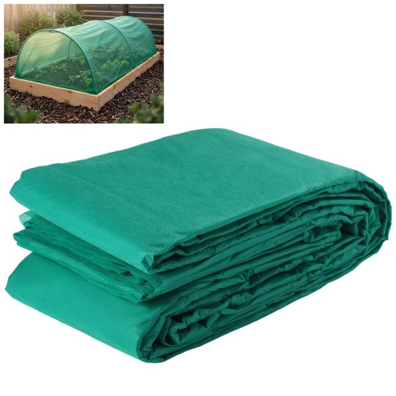 Plant Frost Blanket, 10 × 33 Ft Green Freeze Protection, Non-Woven Garden Fabric 1.0 oz/yd2, Floating Row Cover for Winter Frost, Snow, Sun