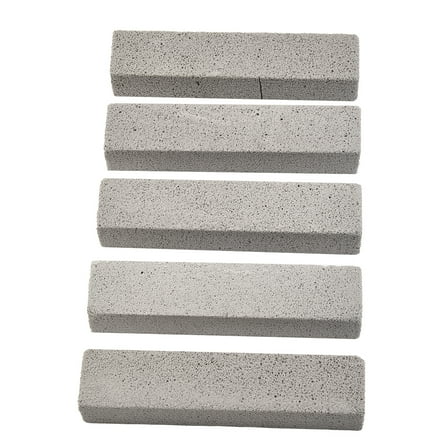 LITTLE HOME Pumice Stones for Cleaning Grey Pumice Scouring Pad Pumice Stick Cleaner for Removing Toilet Bowl Ring, Bath, Kitchen, Pool, Household Cleaning (5.9 x 1.4 x 0.9 Inches,5 Packs)