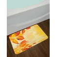 thumbnail image 2 of Orange Bath Mat, Autumn Maple Leaves Shadow on the Water Mystic Magical Sun View Artistic Image, Non-Slip Plush Mat Bathroom Kitchen Laundry Room Decor, 29.5 X 17.5 Inches, Golden Orange, Ambesonne, 2 of 2