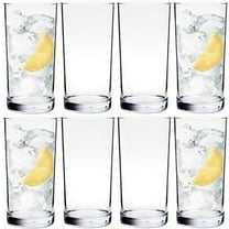 Youngever 8 Pack Plastic Water Tumbler, Plastic Glasses, Reusable Plastic Cups, Unbreakable Glasses (16 Ounce)