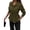 Army Green, variant on Women's Peplum Button Down Work Shirts Cotton Long Sleeve, Collared Business Casual Tops, Elastic Waist, Fall Blouses Dressy, Teacher Clothes for Office, Going Out
