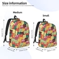 thumbnail image 2 of Yiaed Cute Cartoon Cat Print Print Laptop Backpack Travel Canvas Backpack Vintage Aesthetic Backpack for School Knapsack Backpack Backpack for School-, 2 of 5