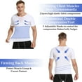 thumbnail image 5 of QRIC Men Body Shaper Slimming Vest Tight Tank Top Compression Shirt Tummy Control Underwear Moobs Binder, 5 of 6