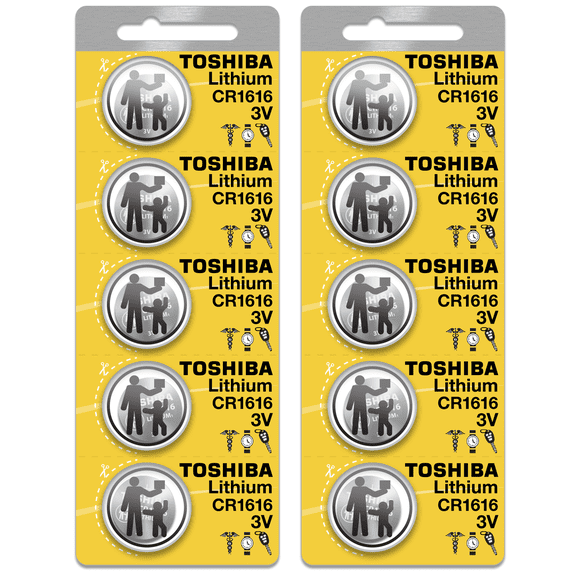 Toshiba CR1616 3 Volt Lithium Coin Battery (10 pcs)