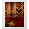 thumbnail image 3 of Scott Larson 4x24 White Modern Wood Framed Wall Art Titled - Tasting Room III, 3 of 5