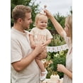 thumbnail image 6 of BemeyourBBs Baby Girl First Birthday Outfits Silly Goose Bubble Romper One Years Old 1st Birthday Clothes Goose Balloon Letter Print Short Sleeve Bodysuit Casual Summer Spring Clothes, 6 of 9