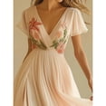 thumbnail image 4 of V-neck short-sleeved printed casual dress, 4 of 6