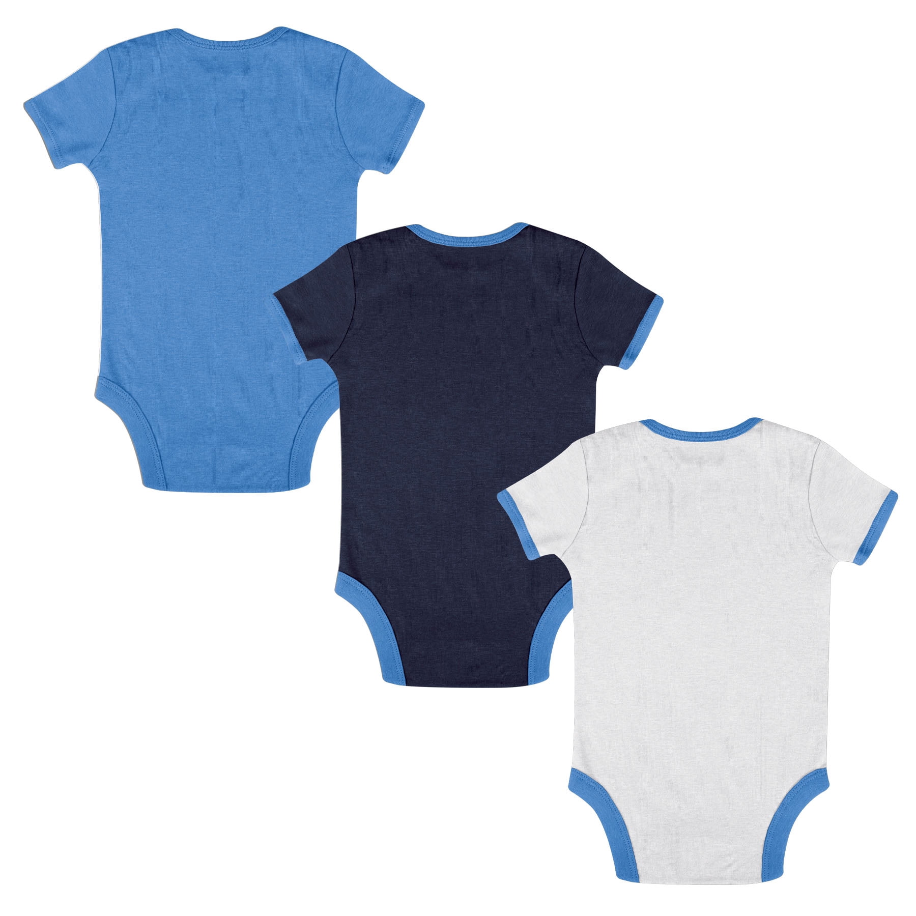 NCAA North Carolina TarHeels Infant & Toddler Onesies, 3-Pack