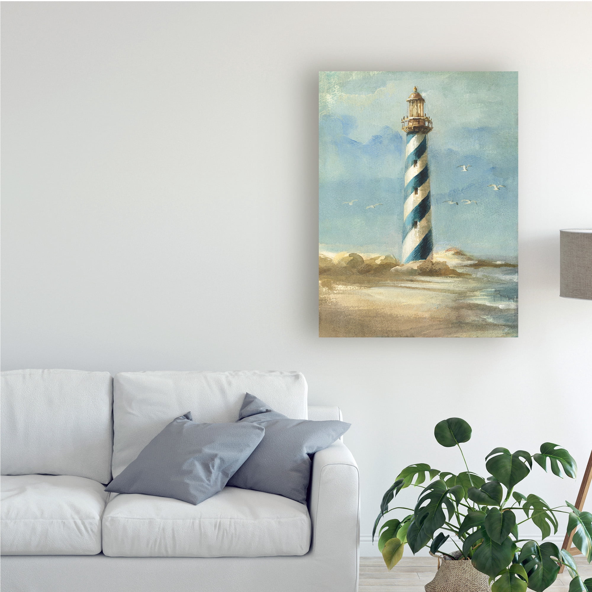 Trademark Fine Art 'Lighthouse I' Canvas Art by Danhui Nai