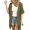 Blackish Green, variant on Women's Hollow Out Knit Cardigan Short Sleeve Fringe Tassel Lightweight Cover Up Shawl Wrap for Summer
