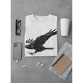 thumbnail image 3 of Flying Crow T-Shirt Men -Image by Shutterstock, Male XX-Large, 3 of 4