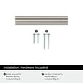 thumbnail image 4 of Amerock Composite 3 inch (76mm) Center-to-Center Satin Nickel Cabinet Pull, 10 Pack, 4 of 4