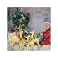 thumbnail image 6 of YFTDEF Christmas Lights Reindeer Decoration, 3 Pcs LED Warm White Lights, Outdoor Garden Decoration, Holiday Decor for Yard, Festive Landscape Accents, 6 of 7