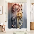 thumbnail image 6 of Tarmeek 90x180cm Floral Shower Curtain for Bathroom, Polyester Waterproof Quick Dry Mildew Resistant Bath Curtain for Bathtub Hotel Spa, Washable Bathroom Accessory, 6 of 7