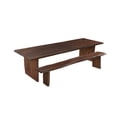 thumbnail image 5 of Taran Designs Belmont 108" Live Edge Solid Wood Dining Table in Dark Brown, 5 of 6