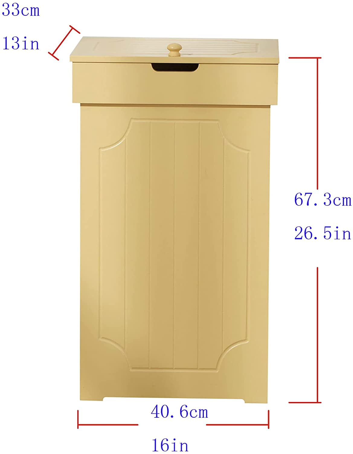 Trash Can Cabinet, 23 Gallon Kitchen Garbage Can, Wooden Recycling Trash Bin,  Dog Proof Trash Can, Home Trash Cabinet with Lid - Bed Bath & Beyond -  39188654