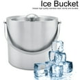 thumbnail image 4 of Seau à Glace Samfox, Seau à Glace à Double Paroi en Acier Inoxydable avec Couvercle pour les Fêtes de Mariage(3L), 4 of 7