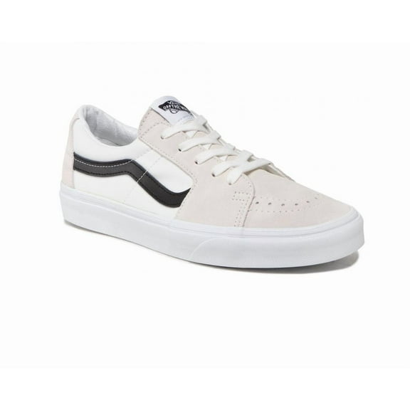 VANS UA SK8-LOW CONTRAST UNISEX SNEAKERS - White/Black / Men 7 / Women 8.5