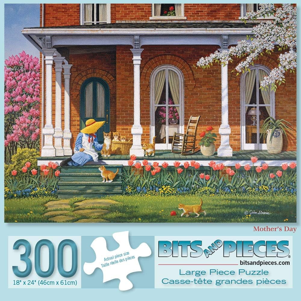 Bits And Pieces Jigsaw Puzzles Classic Summer 300 Piece Set of 3 18" x 24"