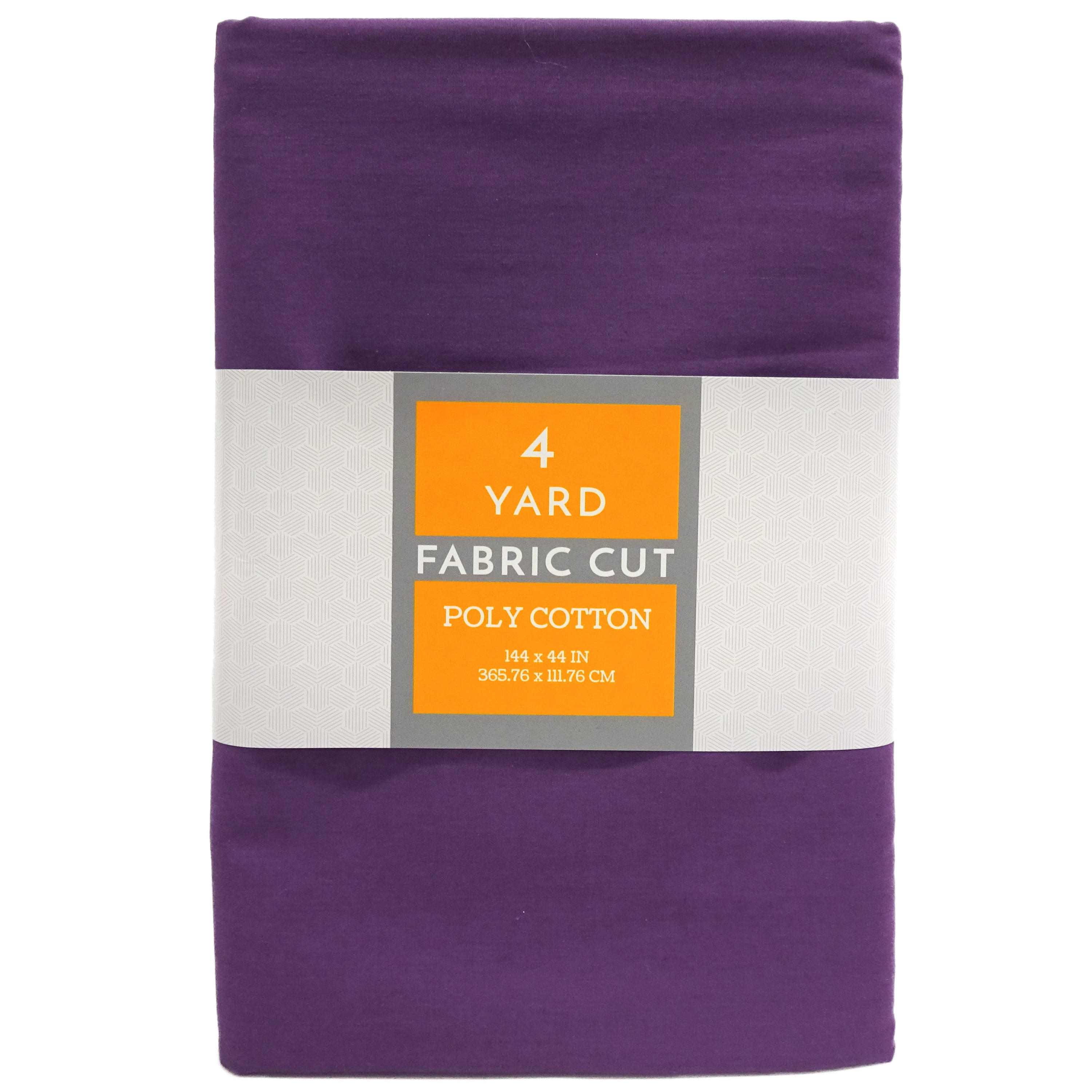 Shason Textile 44' x 4 Yards Polyester Blend Solid Sewing & Craft Precut Fabric, Purple