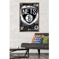 thumbnail image 2 of NBA Brooklyn Nets - Maximalist Logo 23 Wall Poster, 22.375" x 34" Framed, 2 of 5