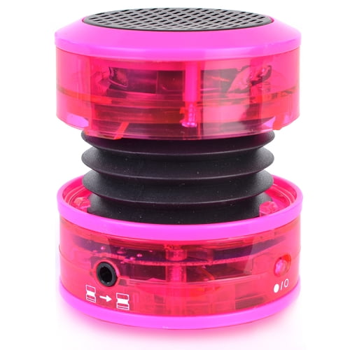 iSound 5289 Fire Glow Portable Mini Wired Speaker Pink