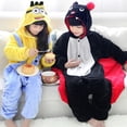 thumbnail image 2 of Traje de Kigurumi para niños, disfraz de conejo, elefante, murciélago, pijama de Navidad con cremallera, 2 of 4