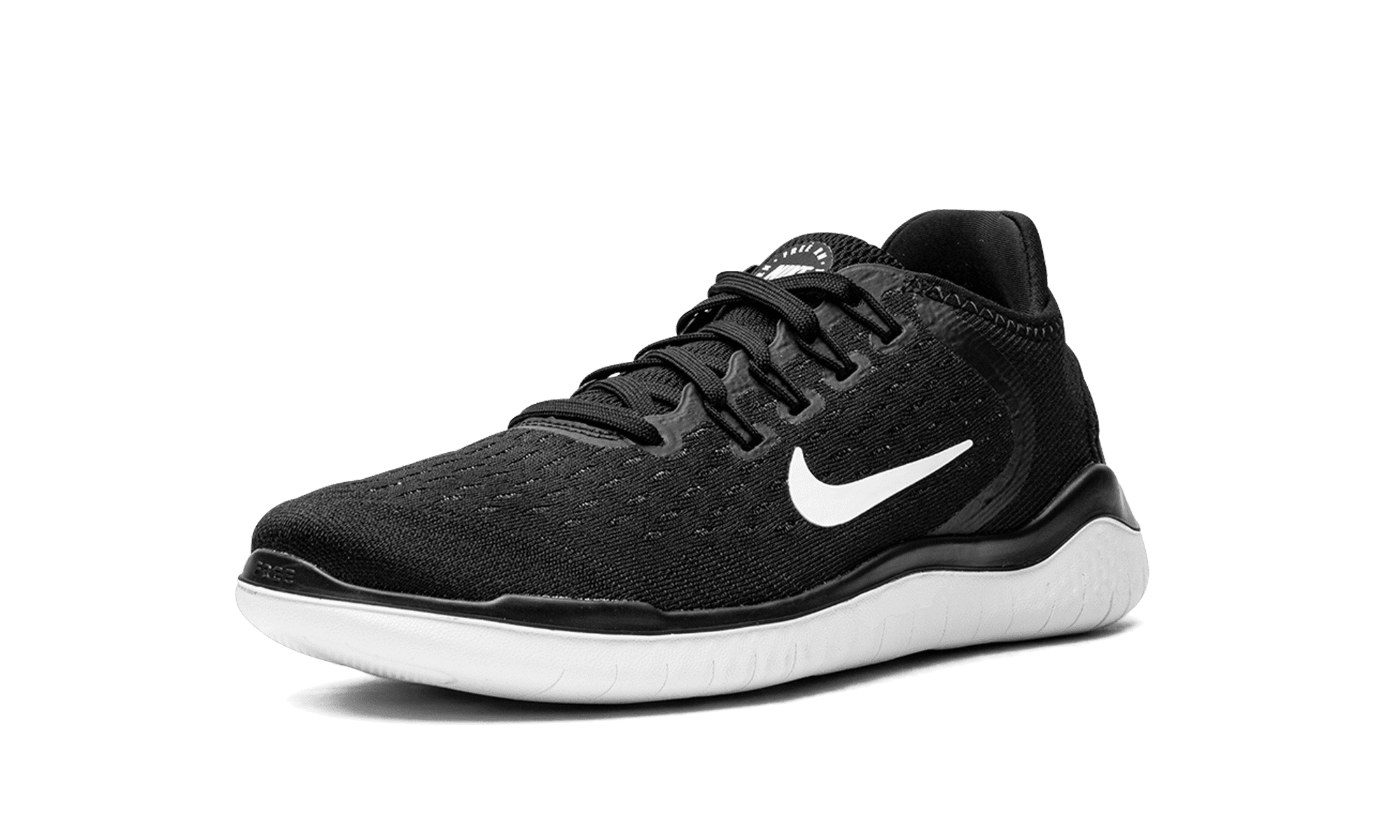 NIKE WOMENS FREE RN 2018 MNS WMNS "BLACK WHITE" 942837 001 from Stadium Goods