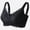 Black, variant on Women's Comfort Front Zip Wireless Bra - Soft Lifting Shaping Adjustable Support Bra for Daily & Fitness Grey 40