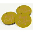 thumbnail image 3 of Inkdotpot Real Rose Gold Foil Happy Birthday Tags Favor Hang Paper Tags 50 Pieces, 3 of 6