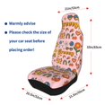 thumbnail image 4 of Sikiie Retro 70s Hippie Car Seat Protector 2 Pack Car Seat Cushion Mat, Car Seat Covers for SUV, Truck, Van, 4 of 7