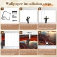 thumbnail image 5 of Wallpaper Arch Sunrise Canyonlands National Park Utah Peel and Stick Wall Murals 100"H x 144"W Removable PVC Wall Paper Self-Adhesive Wall Paintings Art Decor for Bedroom Living Room, 5 of 7