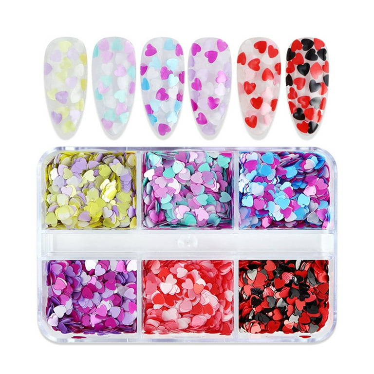 HSMQHJWE Loose Glitter for Nails Nail Reflections Adhesive Tape DIY  Stickers Flame Decoration 16PCS Art Eye Jewels