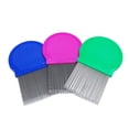 thumbnail image 2 of Terminator Lice Comb Hair Rid Headlice Stainless Metal Teeth,Brown Polyester Hair Care Net, 2 of 8