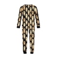 thumbnail image 4 of Halloween Pajamas, Halloween Matching Family Pajamas Beige Ghost Print Long Sleeve 2Pcs Pj Set Soft Sleepwear Nightwear Loungewear Holiday Party Costume Fun Festive Stylish Spooky Season for Family, 4 of 6