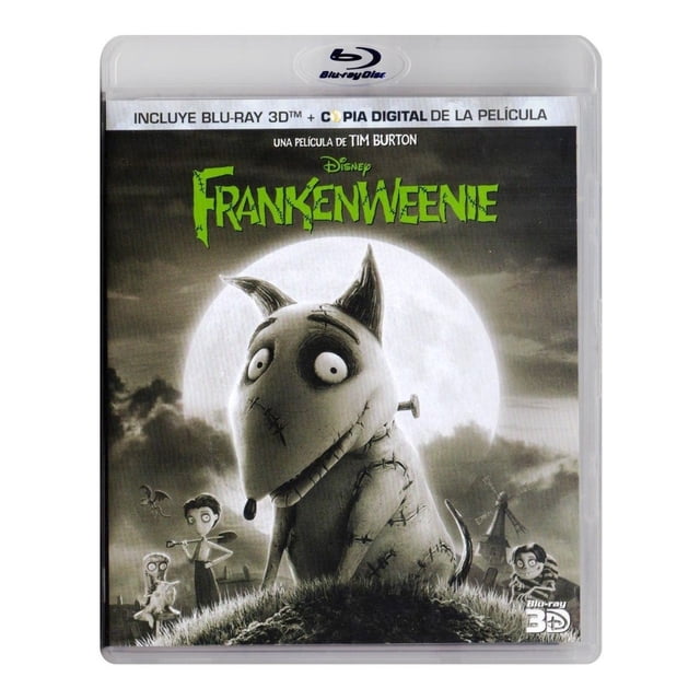 Película Blu-ray 3D Disney Frankenweenie Tim Burton