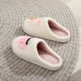 thumbnail image 5 of Christmas Gingerbread Man Candy Cocoa Cup Slippers for Women Men, Plush Warm Cotton House Shoes for Autumn Winter Xmas Gifts (36-37), 5 of 10