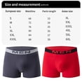 thumbnail image 2 of ENCCRWINMens Underwear Boxer Shorts,Casual Fashion Elastic Waist Flat Front Soft Cotton Underwear for Men Breathable 4 Pack,Black 3XL, 2 of 2