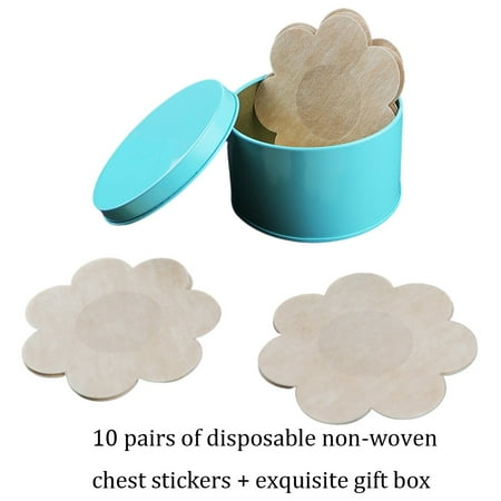 

10pcs/30psc/50pcs Nipple Covers Disposable Breast Comfortable Satin Petals Pasties for Women