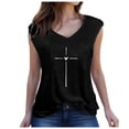 thumbnail image 2 of Bixock Womens Tank Tops Sleeveless Blouse Solid Color V Neck Inner Outer Wear Casual Shirt Daily Layering Top Beach Vacation Summer Clothes, 2 of 3