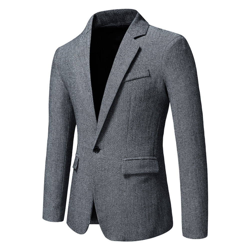 Mens Double Breasted Casual Blazer Classic Fit Jacket for Men Slim Fit  Sports Coat for Men Daily Business Wedding Dinner at  Men’s Clothing