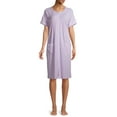 thumbnail image 2 of Secret Treasures Women's and Women's Plus Traditional Short Sleeve Zip Front Duster Robe, 2 of 6