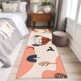 thumbnail image 4 of Western Boho 2'x6' Runner Rugs for Hallway Kitchen Bedside Non Slip Washable, Modern Abstract Horse Cactus Plant Offwhite Entryway Rug Runners with Rubber Backing, Long Carpet Runner for Laundry Room, 4 of 8
