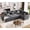 F, variant on Sectional Sleeper Sofa with Pull Out Bed, Chenille Modular Sectional Couch with Pull Out Couch and Storage Seat & 2 Ottomans, Convertible Couches for Living Room